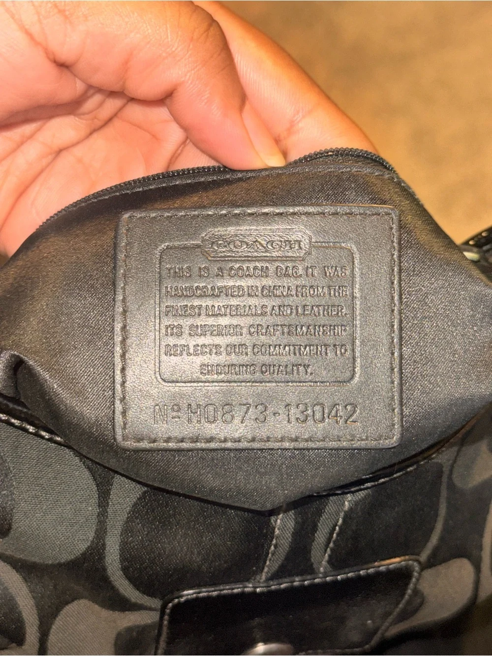 Coach SoHo Black Mini Buckle Flap Bag Y2K